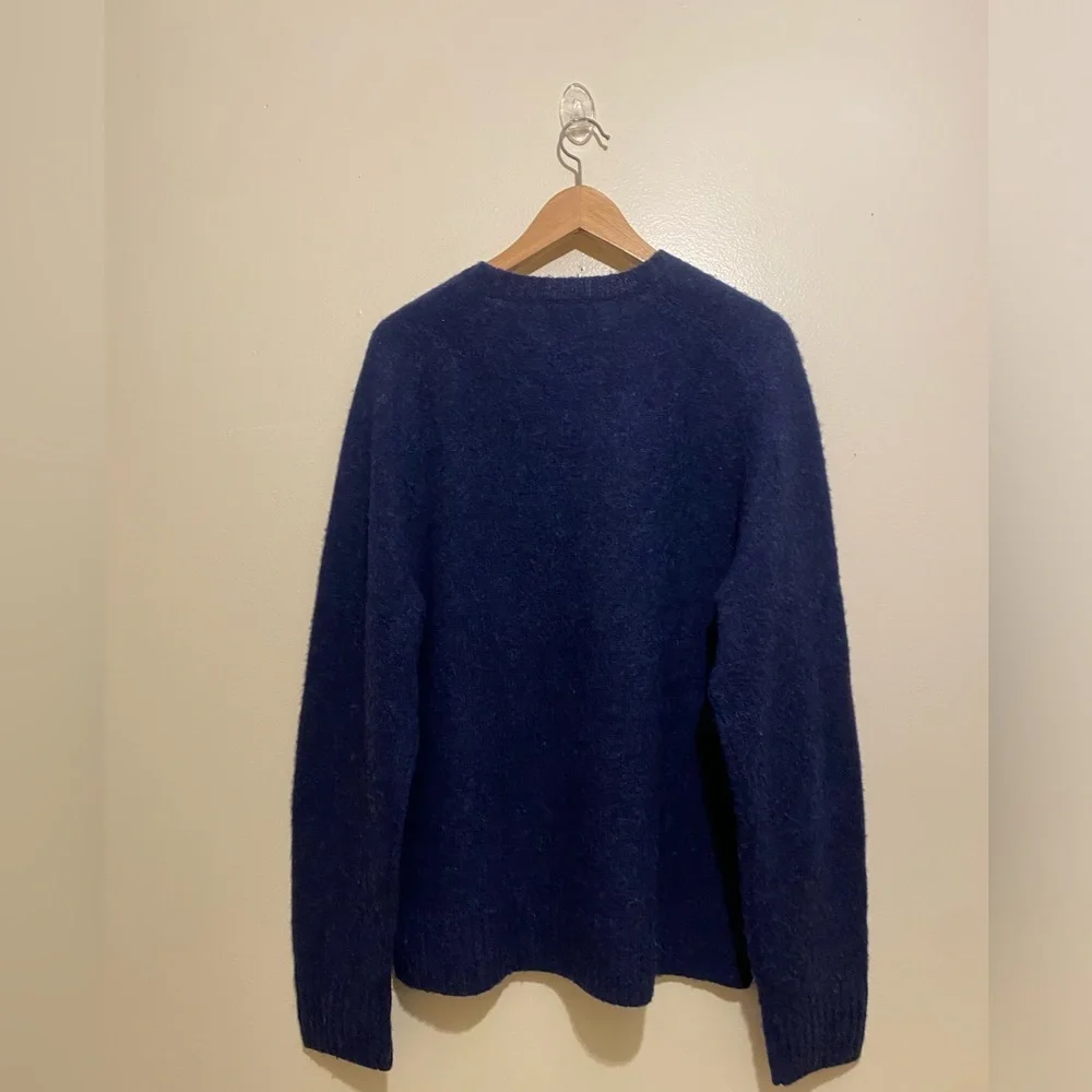 J. Crew Wool Men's Navy Crewneck Sweater. Size XL Style BI848